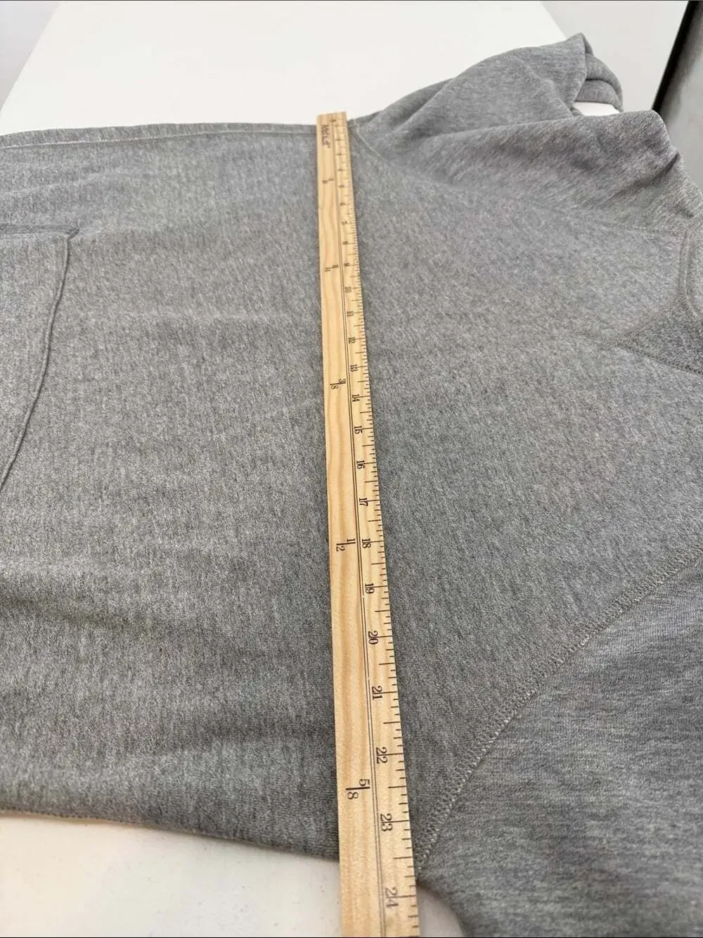 J. Crew Vintage Fleece Hoodie in Light Gray Size XL
